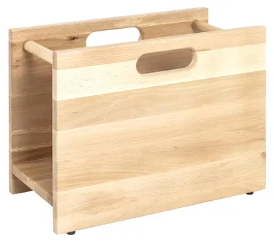 Zeitschriftenhalter aus Buchenholz, B 40 x H 30 x T 21 cm