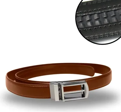 Produktbild von Best Direct Hüftgürtel Exact Belt Gürtel ohne Löcher, 80 bis 120 cm, Herrengürtel, Damengürtel, braun & schwarz