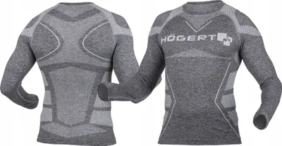Produktbild von Högert Thermo Longsleeve für Herren 160 g/m² Grau 3XL-4XL