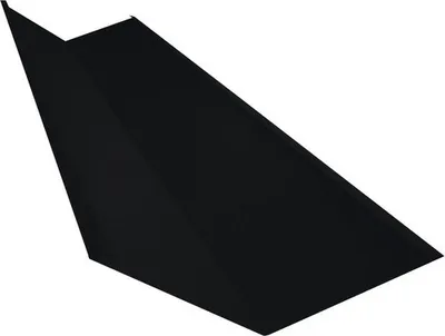 Produktbild von PRECIT Kehlblech Big Stone Tiefschwarz RAL 9005 2000 mm x 83 mm x 83 mm