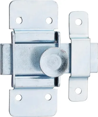 Image de Targette en Acier Zingué, Pêne Plat 18mm pour Meuble - THIRARD