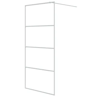 Obrázek produktu pro vidaXL Sprchová zástěna pro sprchový kout 90x195 cm bílá ESG čiré sklo
