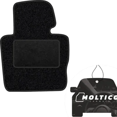 Produktbild von moto-MOLTICO Fahrer Fußmatte Auto Velours Fahrerseite Autoteppiche Schwarz Fahrermatte 1-teilig passend für Range Rover II 2001-2007