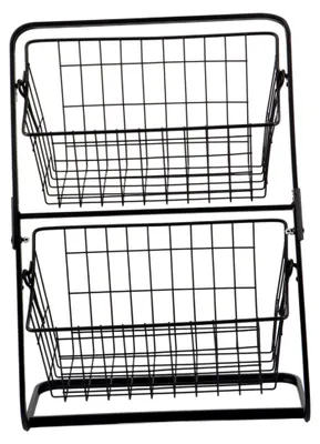 Produktbild von Zweistöckiger Küchenorganizer für die Aufbewahrung von Snacks und Küchenutensilien