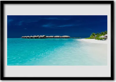 Produktbild von Bild 100x70 MDF-Rahmen Wandkunst Seestrandlandschaft