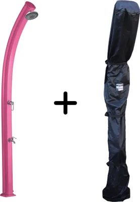Produktbild von Solardusche Jolly 25L Rosa mit Duschabdeckung