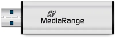 Produktbild von MediaRange MR918, 128 GB, USB Type-A / Micro-USB, 3.2 Gen 1 (3.1 Gen 1), 80 MB/s, Dia, Schwarz, Silber