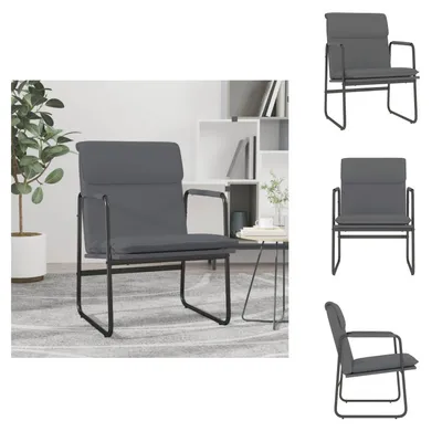 Produktbild von vidaXL Loungesessel Grau 55x64x80 cm Kunstleder -  Sessel