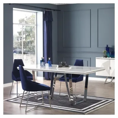 Immagine prodotto di Tavolo Enzio 185x95x78h colore bianco laccato lucido