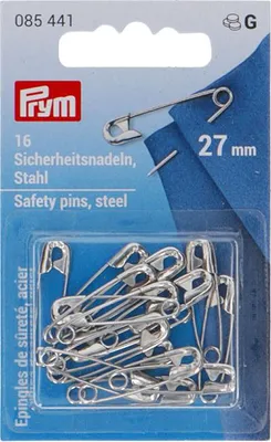 Obrázok produktu pre Prym 10854410, Zapínací špendlík, Oceľ, rôzne, 16 kusov, Strieborná