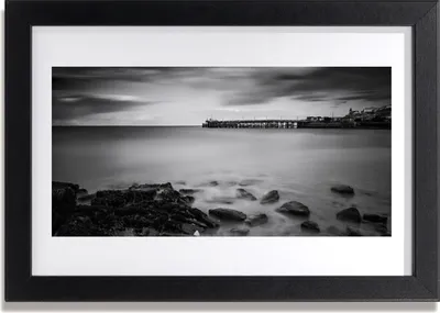 Produktbild von Bild 30x20 MDF-Rahmen Wandkunst Meerpier Landschaft