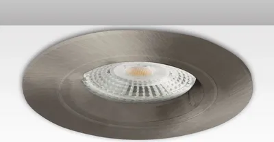 Produktbild von ISOLED Einbaurahmen rund, Lochausschnitt 68mm, Alu gebürstet, für GU10/MR16 Spots
