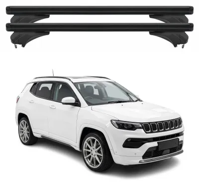 Produktbild von Menabo Dachträger Grundtäger für Jeep Compass III 2025-2026 Aluminium Schwarz 2x, KI-generiertes Bild