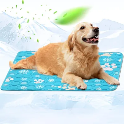 Produktbild von Hunden Kühlmatte selbstkühlend, 100 x 70 cm, waschbar, für Zuhause und unterwegs
