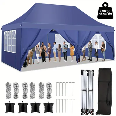 Imagen del producto de Tienda pop-up para fiestas - Tienda pop-up - Tienda para fiestas - Tienda de camping - Tienda para fiestas para exteriores - 3x6 metros