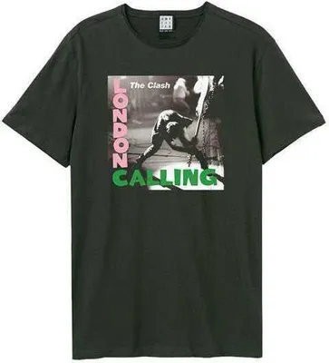 Produktbild von The Clash - London Calling Uni T:Shirt, Small, Charcoal