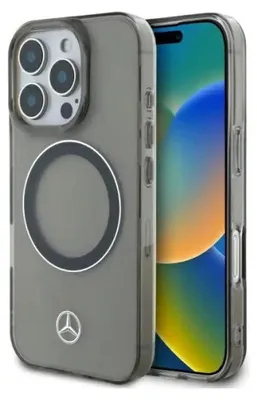 Immagine prodotto di Mercedes Mehmp16X23Huosk Custodia rigida Iphone 16 Pro Max 6.9 Czarny/Nero Anello Argento Magsafe