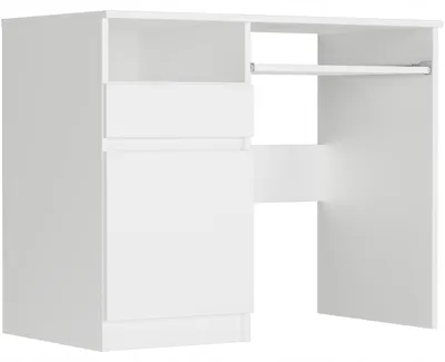 Obrázek produktu pro Psací stůl počítačový 96cm levé zásuvka FRAMIRE N-35L bílá