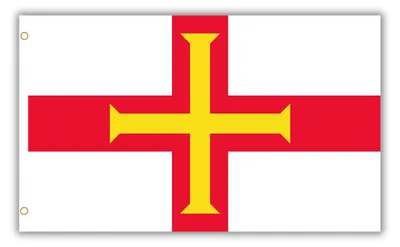 Guernsey Flagge 150x90 cm mit Messingösen