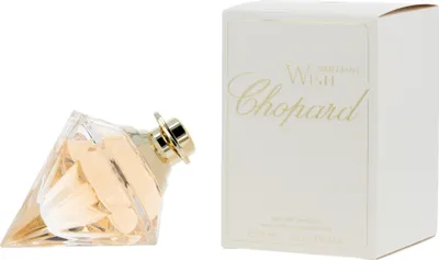 A perfume bottle and its box are displayed against a white background.