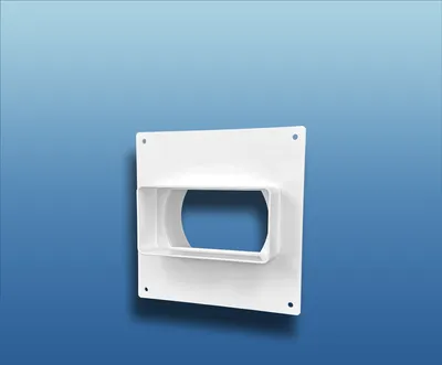 Produktbild von Wandanschluss flach-rund : 100 (110x55) System: 100 (110x55)