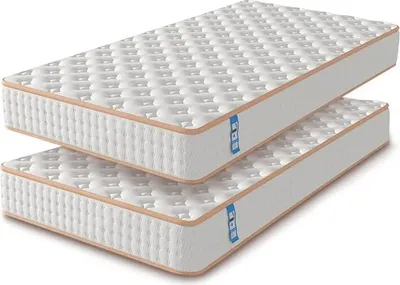 Produktbild von DEWINNER 2*Matratze | Schaumstoff- und Memory-Foam-Matratze | Wendematratze, beidseitig voll nutzbar (90 x 190 cm, 18)