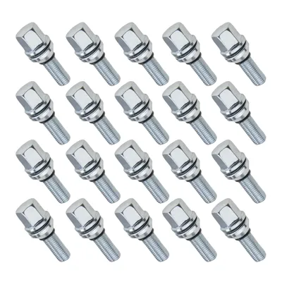Produktbild von 20x Versatzschrauben M12x1.25 28mm Excenterschrauben Radschrauben mit beweglichem Kegel SW17