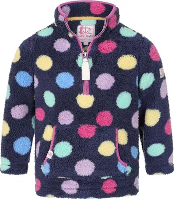 Produktbild von Lazy Jacks - Fleecejacke für Mädchen, mit kurzem Reißverschluss, Weich, Anliegende Passform LJ317 (128) (Bunt)