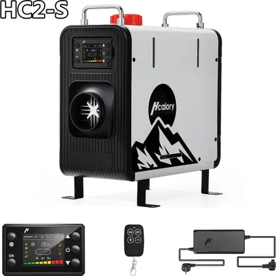Image de Chauffage auxiliaire diesel 8 kW - Chauffage mobile tout-en-un HC2-S -via Bluetooth et application - Écran LCD - 12 V/24 V - Réservoir diesel de 3,5 l pour voiture, camping-car, bateau et camion