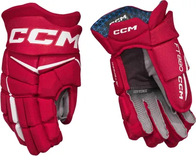 Image de Gants CCM JETSPEED FT880 Senior rouge/blanc 14 pouces