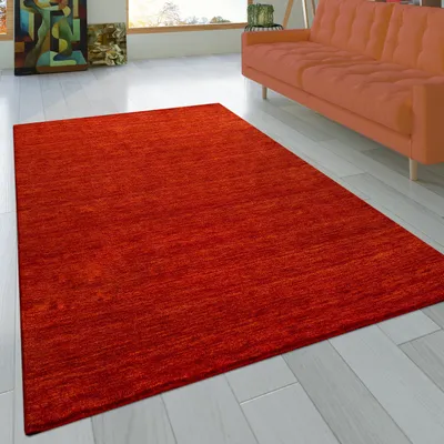 Produktbild von Teppich Wohnzimmer Kurzflor Naturfaser Einfarbig Handgearbeitet Gabbeh Grösse 120x170 cm