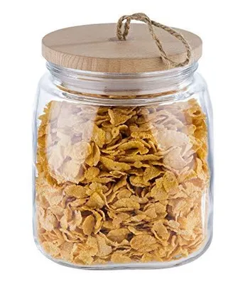 Immagine prodotto di APS 2er Set Vorratsgläser Vorratsglas -WOODY- 82256 2 Liter