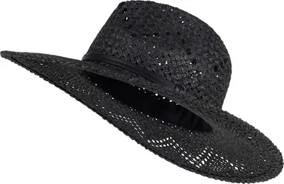 Produktbild von styleBREAKER Uni Panama Strohhut mit breitem Stoff Zierband, Sommerhut Einfarbig, Papierhut, Sonnenhut 04025044