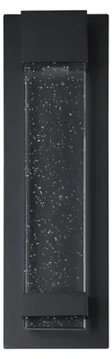 Image de Eglo 98154 VILLAGRAZIA LED Applique murale/plafonnier d'extérieur 2x3,3W 40cm noir blanc chaud IP44