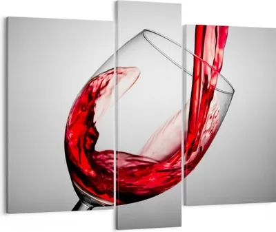 Produktbild von Bild auf Leinwand - Leinwandbild - Trinken glas wein - 95x80cm - Wand Bild - Wanddeko - Wandbilder - Leinwanddruck - Bilder - Kunstdruck - Wanddekoration - Leinwand bilder - Wandkunst - CB95x80-2258