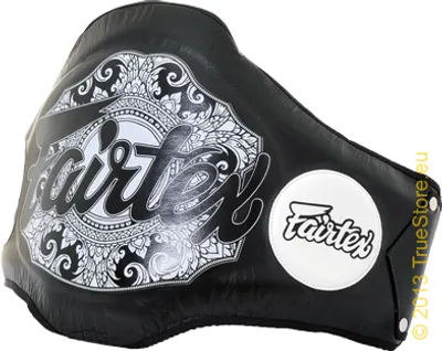 Produktbild von Fairtex Leder Bauchpanzer Champion BPV2, Farbe Schwarz