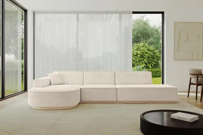 Produktbild von ALTDECOR Ecksofa in L-Form ARRIO-L2 - 328x171x83 cm Beige -  Corner Sofa Bett Eckcouch Couch  Wohnlandschaft Cauchsofa