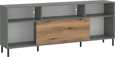 Produktbild von TV-Lowboard in grau-grün mit Eiche PARMA-129