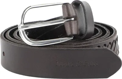 Produktbild von Marc O'Polo Leder Gürtel Sarah Belt Ladies W80 Chocolate Brown dunkelbraun