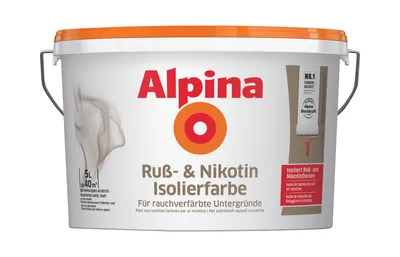 Produktbild von Alpina Nikotinsperre Isolierfarbe 5 L weiß matt