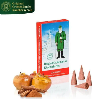 Obrázok produktu pre Original Crottendorfer - Sada 2 vonných kužeľov - škorica jablko a pomaranč