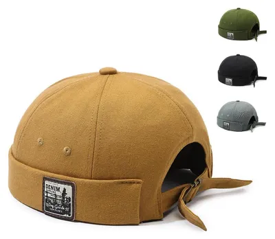 Immagine prodotto di Cappello da baseball da uomo, regolabile, taglia 54-62 cm, 100% cotone, giallo