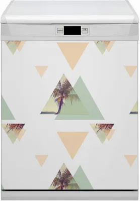 Produktbild von Küche Dekorative Magnete  Magnet Folie für Geschirrspüler 60x80 cm   - Handflächen in Dreiecken