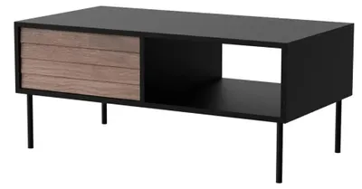 Produktbild von Cama CORTINA 490317, Kaffeetisch, Rechteckige Form, 4 Bein(e), Schwarz