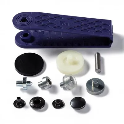 Produktbild von Prym 390339, Messing, Schwarz, Rund, Kunst-Taste, 10 Stück(e), Sichtverpackung