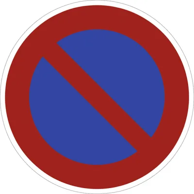 Produktbild von Verkehrsschild VZ286, Eingeschränktes Haltverbot, Alu, RA2, Ø 600 mm