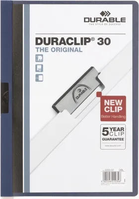 Produktbild von DURABLE Klemmhefter DURACLIP dunkelblau, 5 St.
