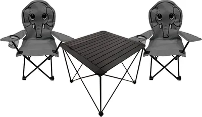 Produktbild von 3tlg Kinder Campingmöbel Set Outdoor Campingstuhl Anglerstuhl Tisch