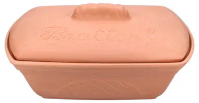 Produktbild von Terra Brottopf Brotkasten mit Deckel Brötchen Toast Aufbewahrungsbox Ton