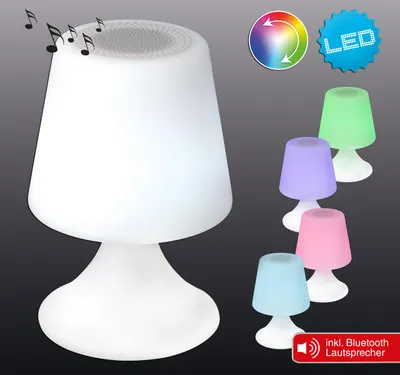 Produktbild von Näve Deko-Leuchte mit Bluetooth - Kunststoff (PE, ABS) - weiß, bunt ; 5163961
